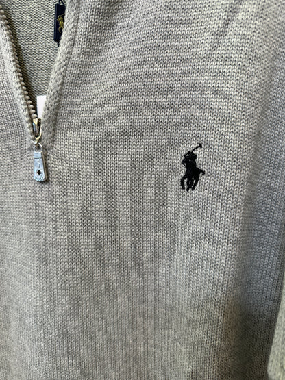 Polo Ralph Lauren Grey Half-Zip Sweater