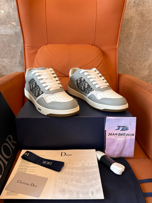 Dior Oblique Canvas and Leather Sneakers