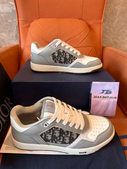 Dior Oblique Canvas and Leather Sneakers