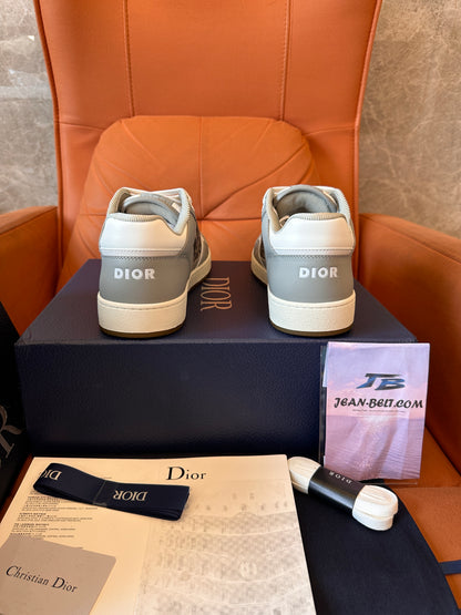 Dior Oblique Canvas and Leather Sneakers