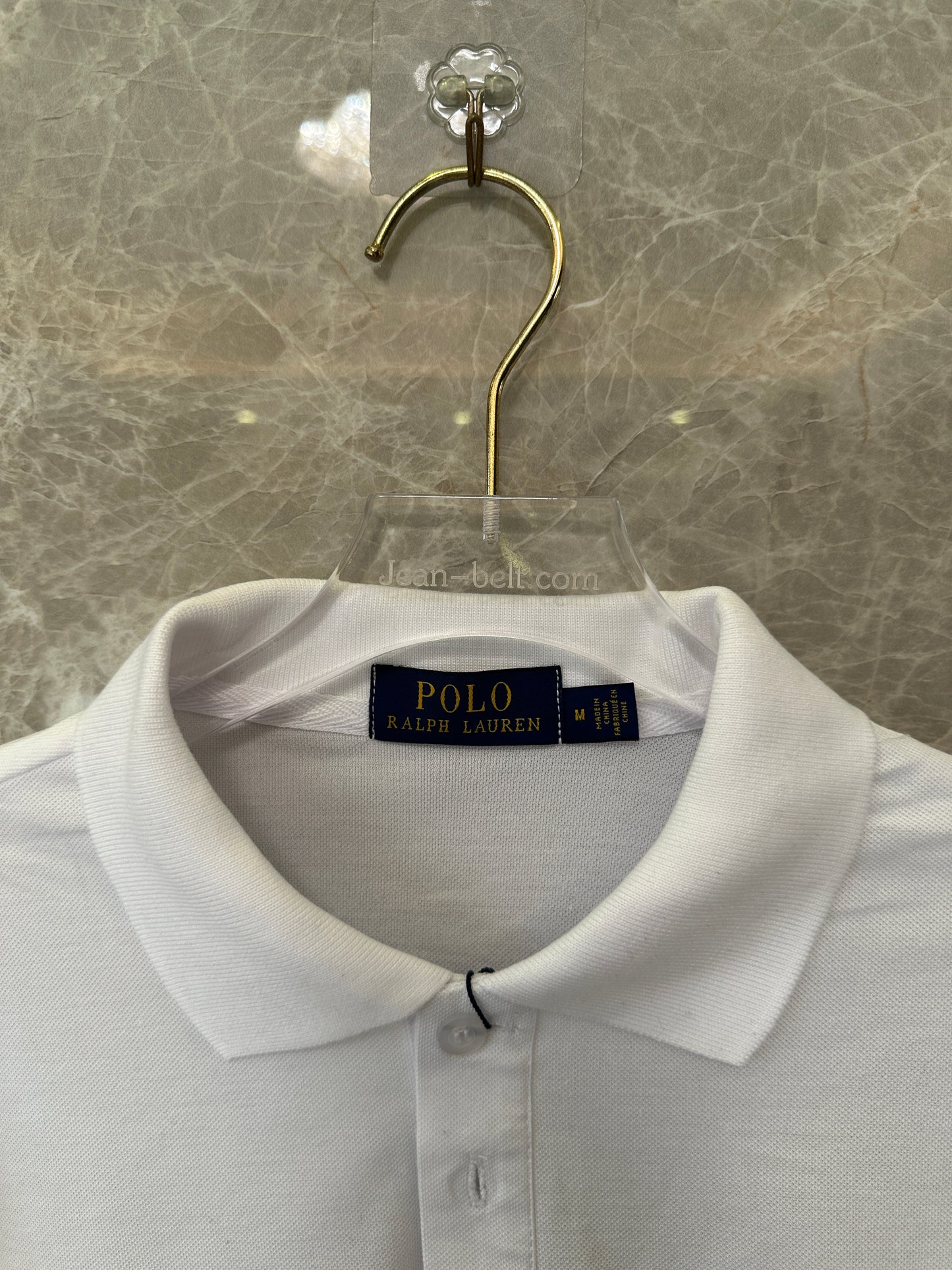 Polo Ralph Lauren White Long Sleeve Cotton Polo Shirt