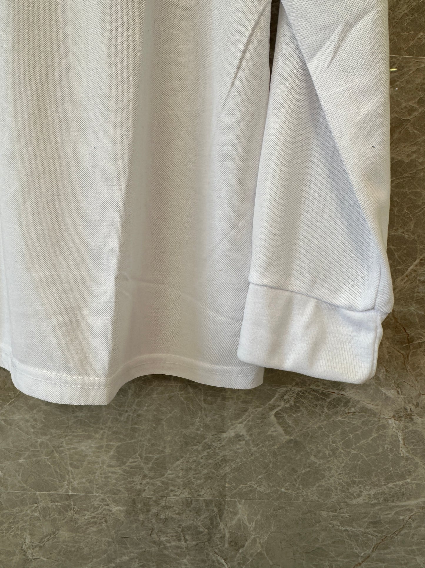 Polo Ralph Lauren White Long Sleeve Cotton Polo Shirt