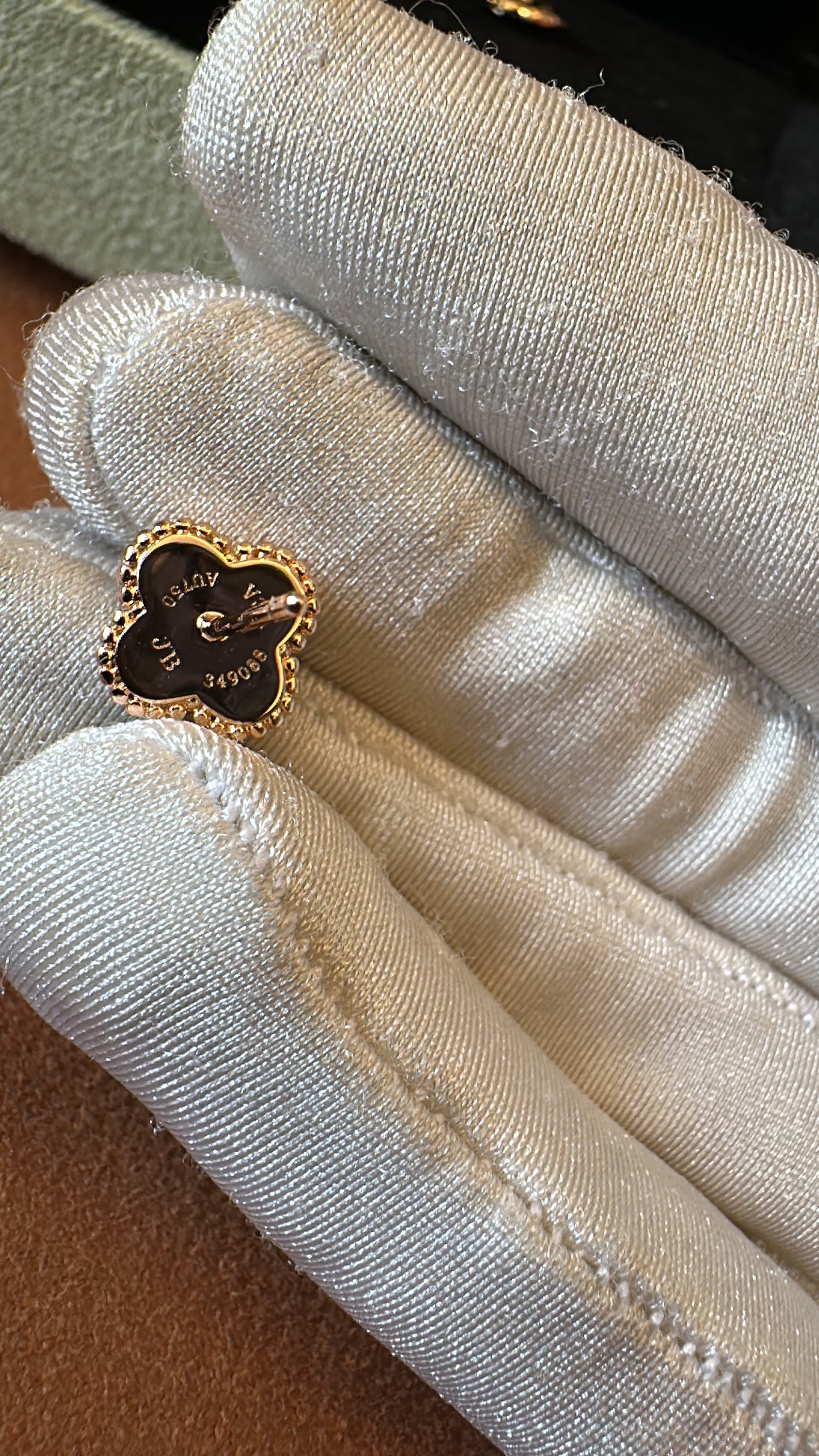 Van Cleef & Arpels Alhambra Black Onyx Earrings