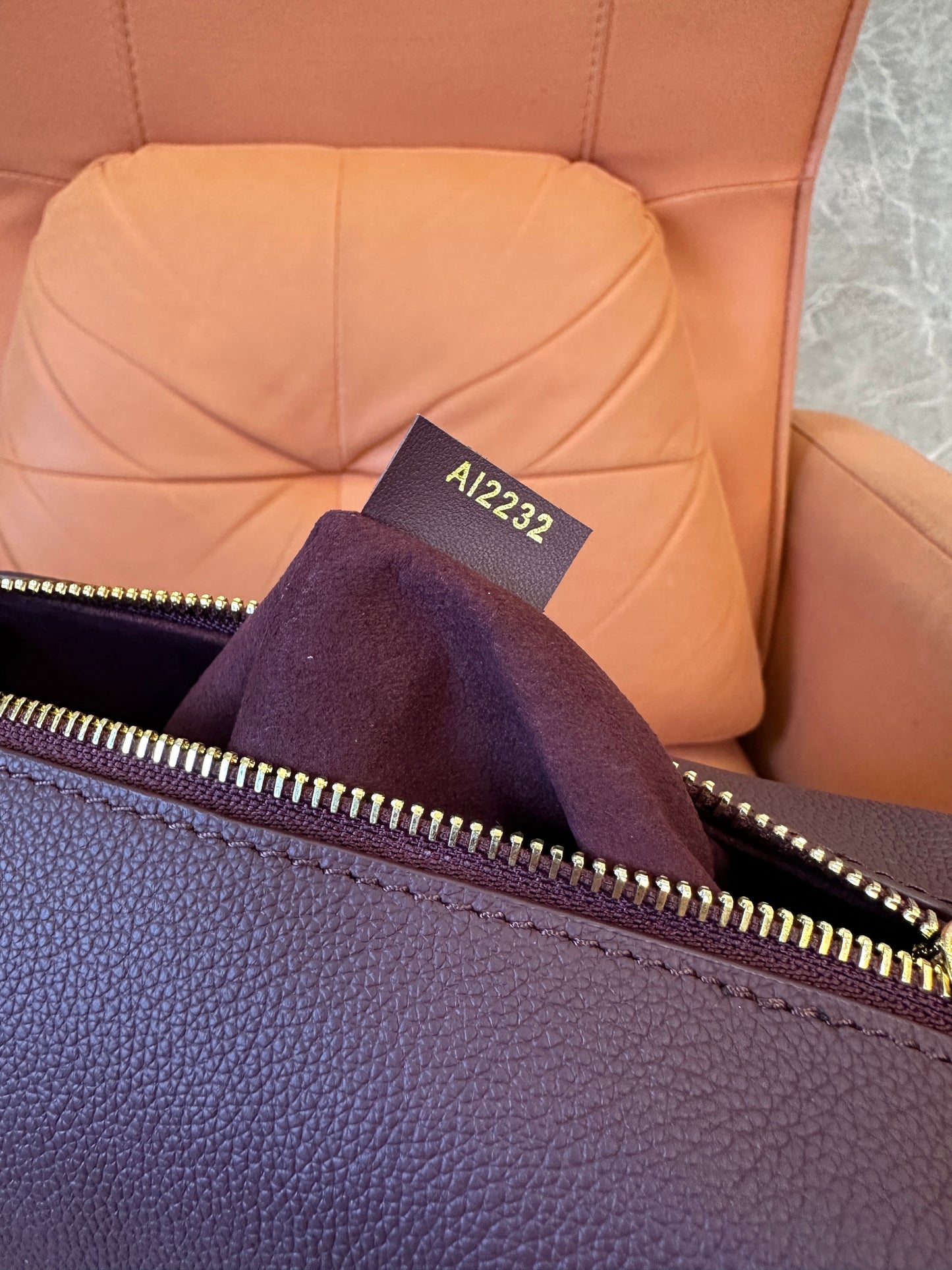 Louis Vuitton Petite Malle Souple Bordeaux Leather Bag