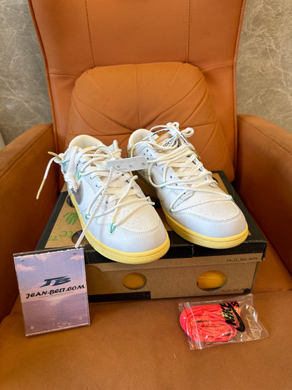 Nike x Off-White Dunk Low “Lot 18 of 50” White/Silver