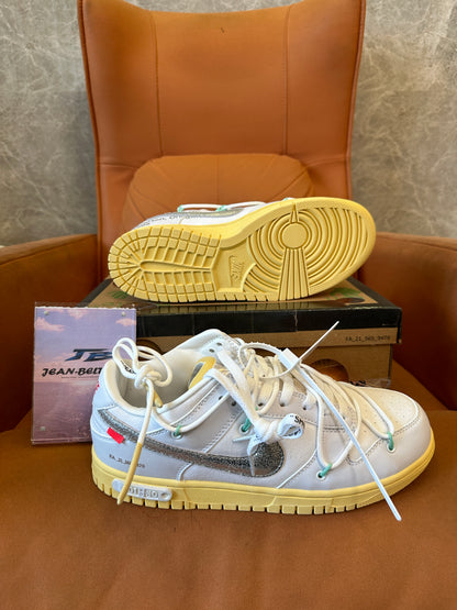Nike x Off-White Dunk Low “Lot 18 of 50” White/Silver