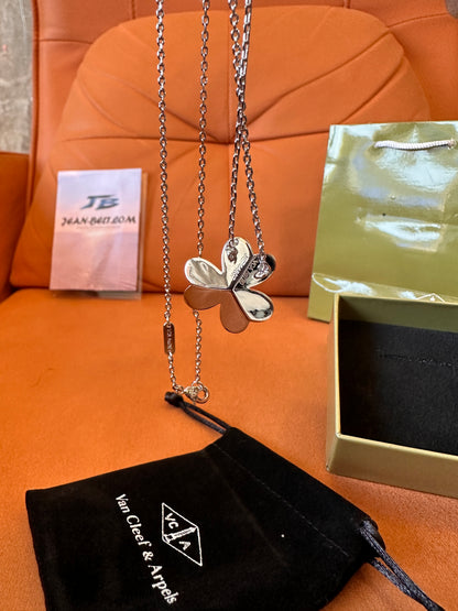 Van Cleef & Arpels Alhambra Silver Necklace