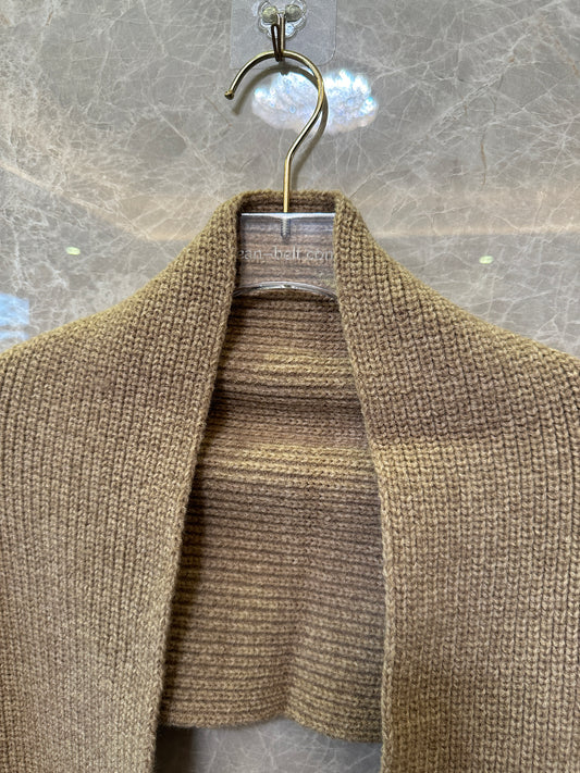 Chanel CC Logo Wool Blend Scarf – Camel Beige