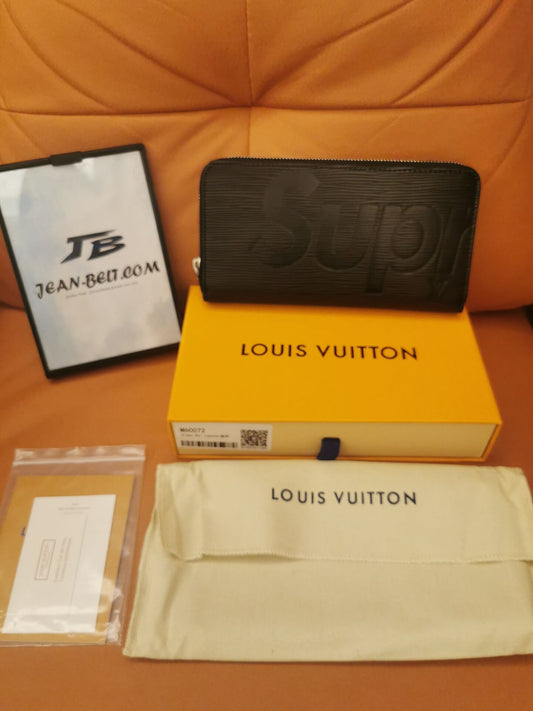 Carteira Louis Vuitton x Supreme Epi em couro com zíper - M60072