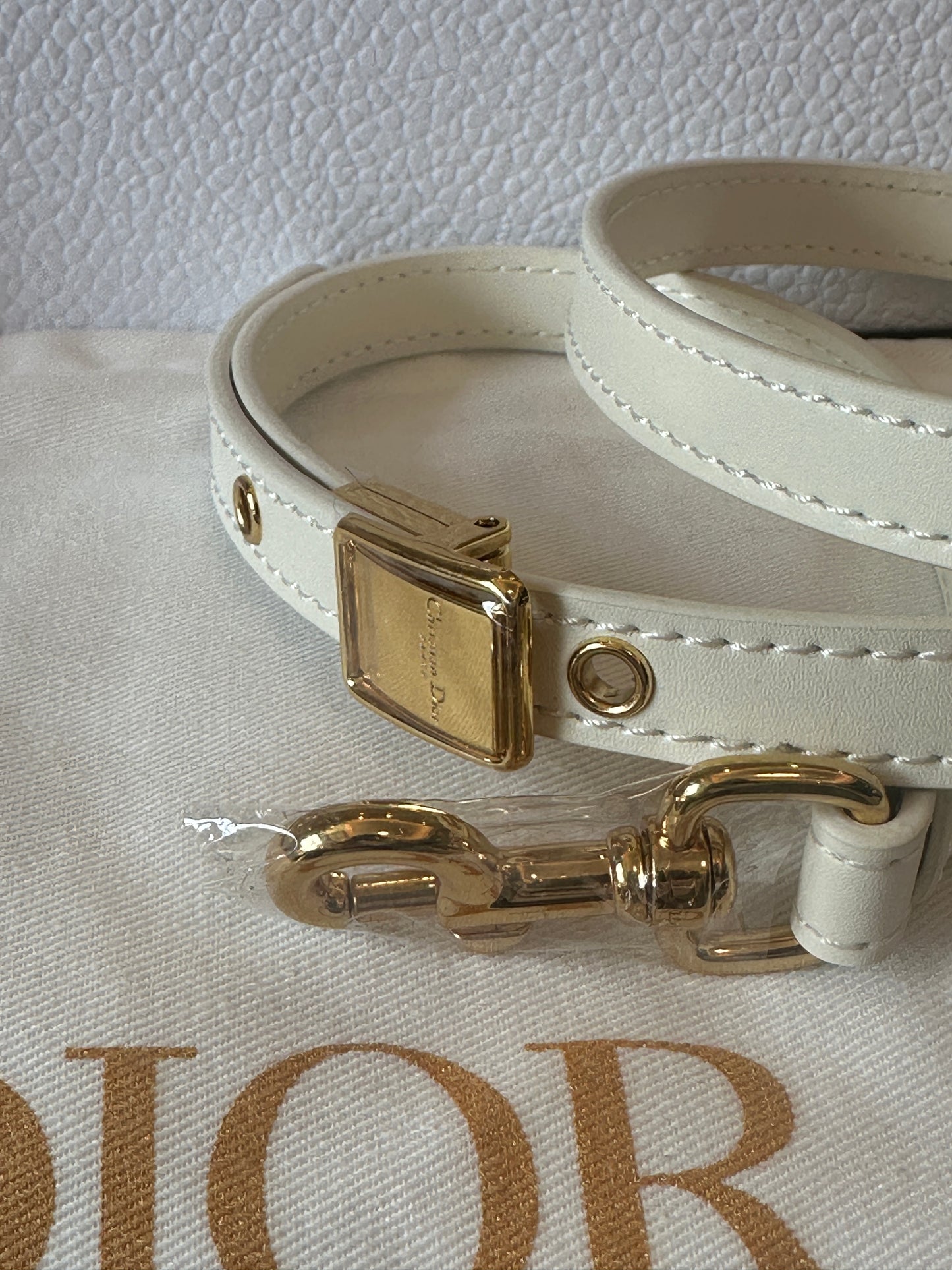 Dior 30 Montaigne Avenue Bag in Ivory Calfskin