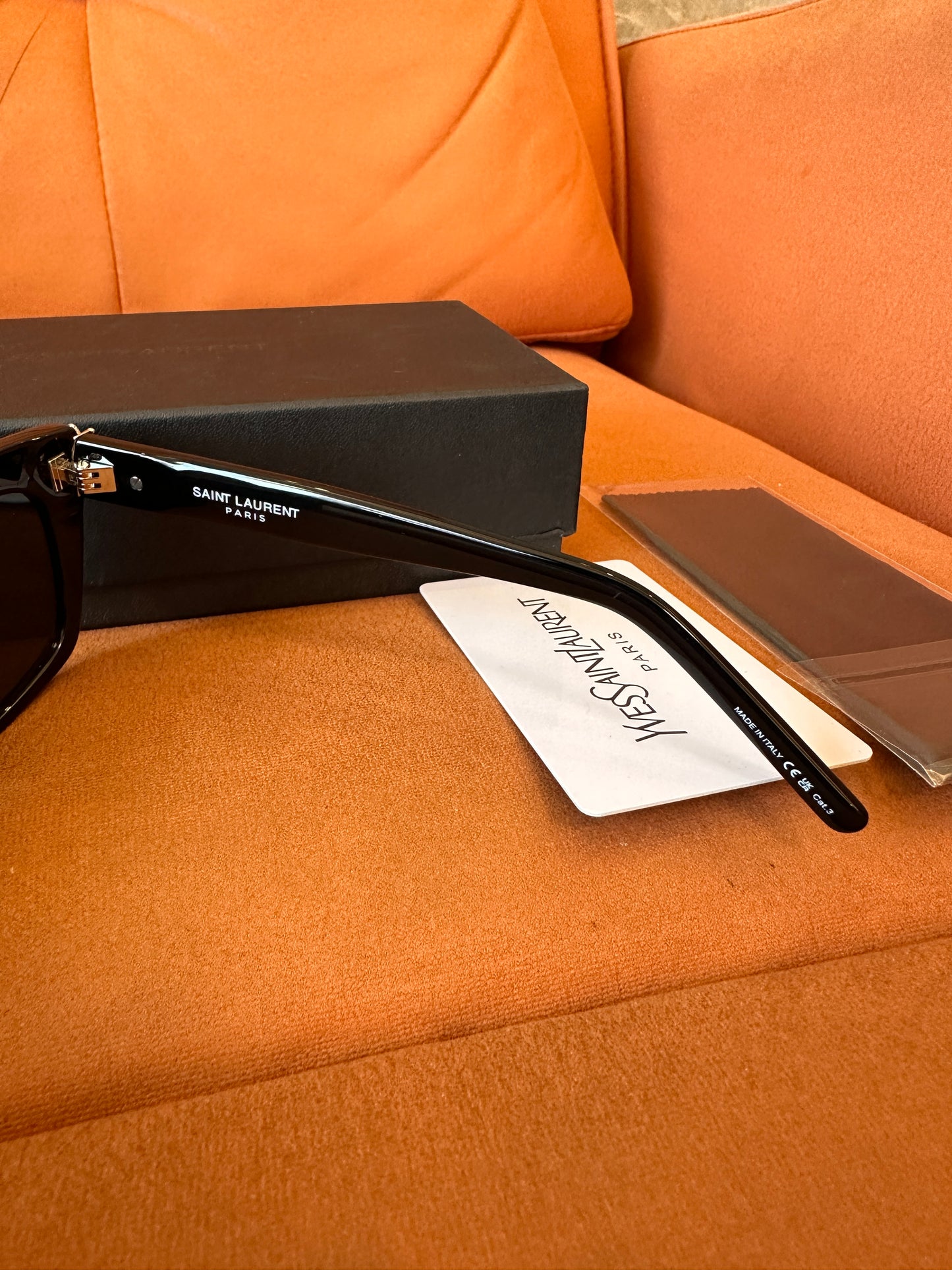 Saint Laurent SLM31 Black Square Sunglasses