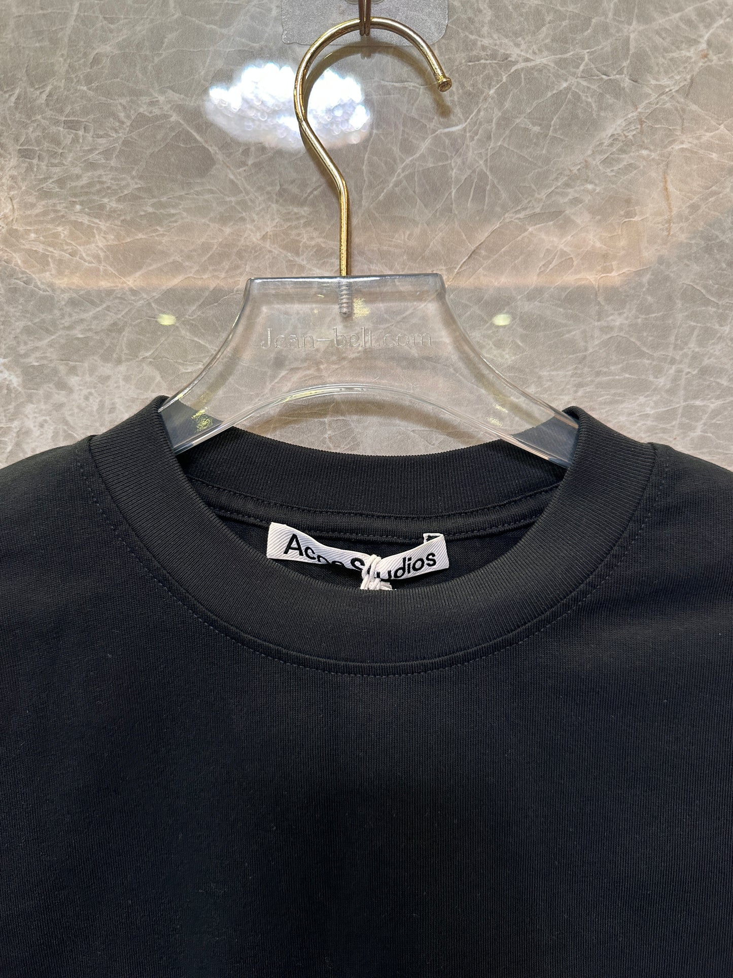 Acne Studios Black Oversized Logo T-shirt