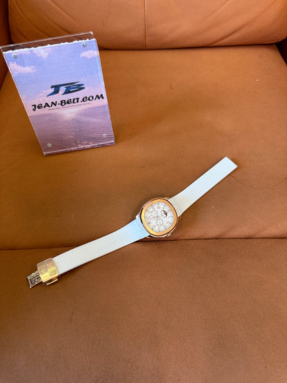 Patek Philippe Aquanaut Rose Gold Annual Calendar Watch – White Rubber Strap
