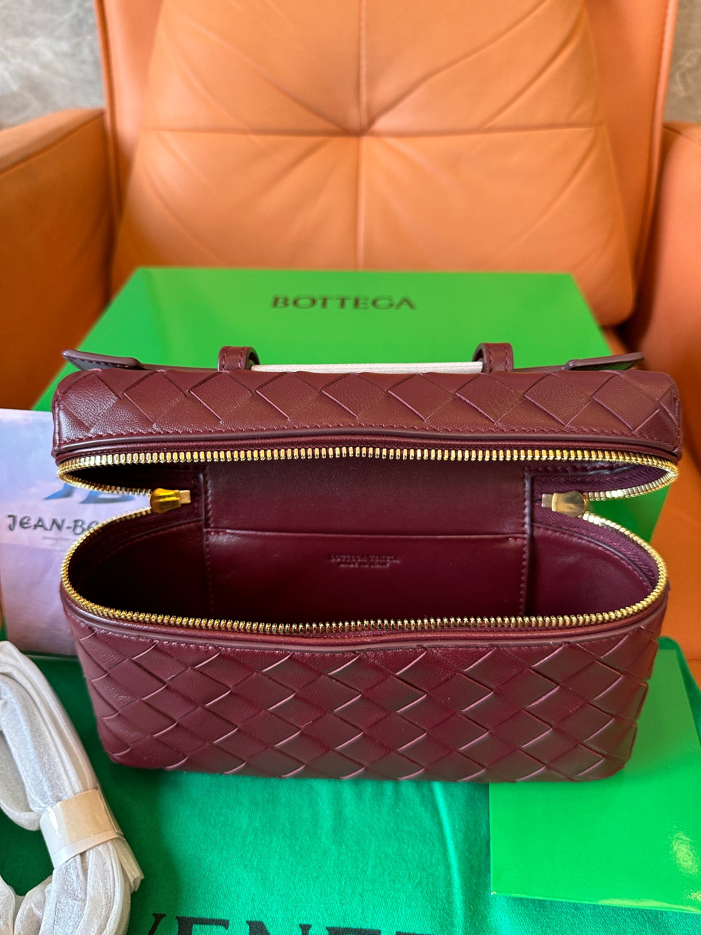 Bottega Veneta Intrecciato Leather Vanity Case