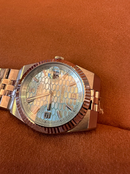 Rolex Datejust Ice Blue Mosaic Dial – Jubilee Bracelet