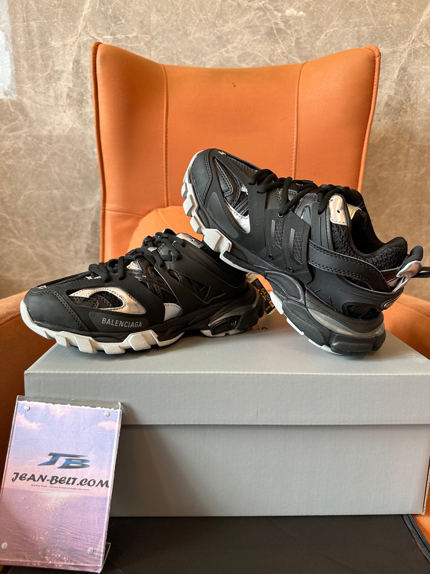 Balenciaga Track Sneakers Black Silver – Mesh & Nylon Running Shoes