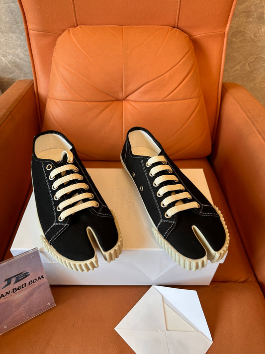 Maison Margiela zapatillas Tabi de lona con puntera dividida