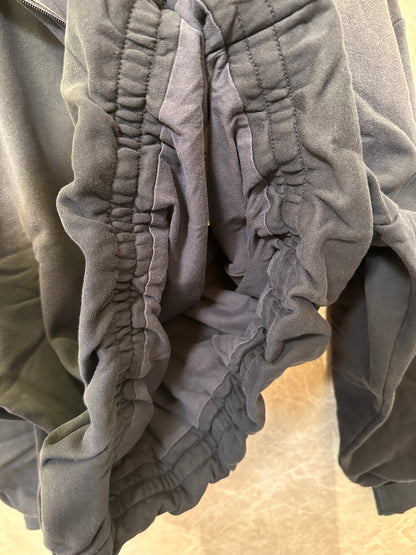 Acne Studios Half-Zip Oversized Mock Neck Sweatshirt - Black