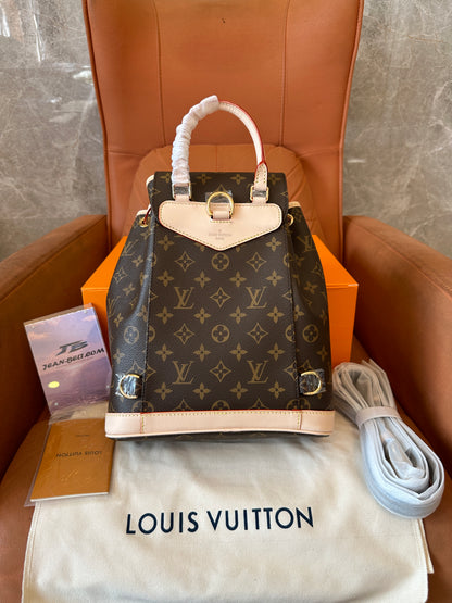 Louis Vuitton Montsouris Backpack – Monogram Canvas with Natural Leather Trim