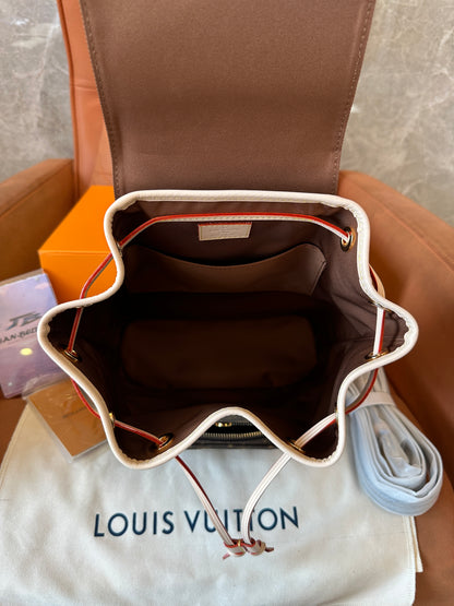 Louis Vuitton Montsouris Backpack – Monogram Canvas with Natural Leather Trim