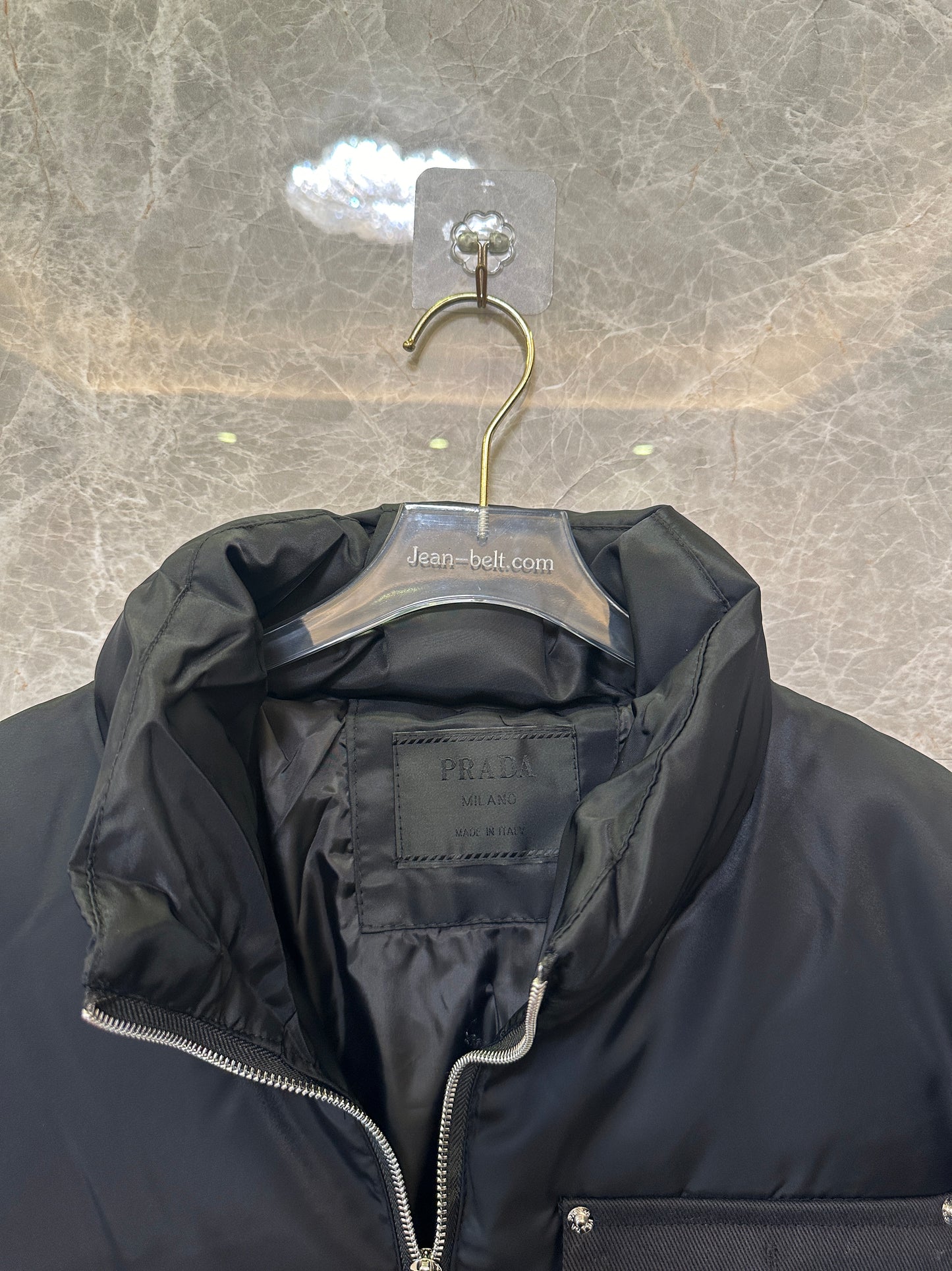 Prada Re-Nylon Down Jacket Black
