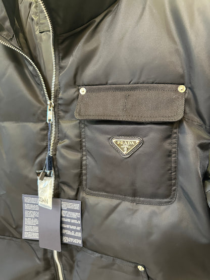 Prada Re-Nylon Down Jacket Black