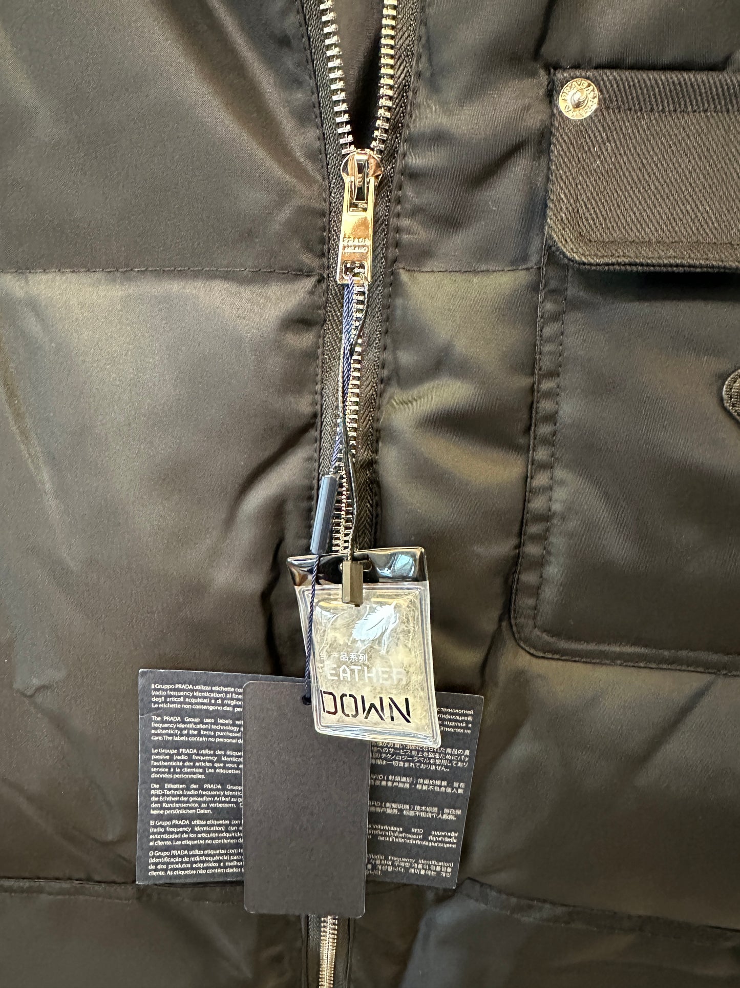 Prada Re-Nylon Down Jacket Black