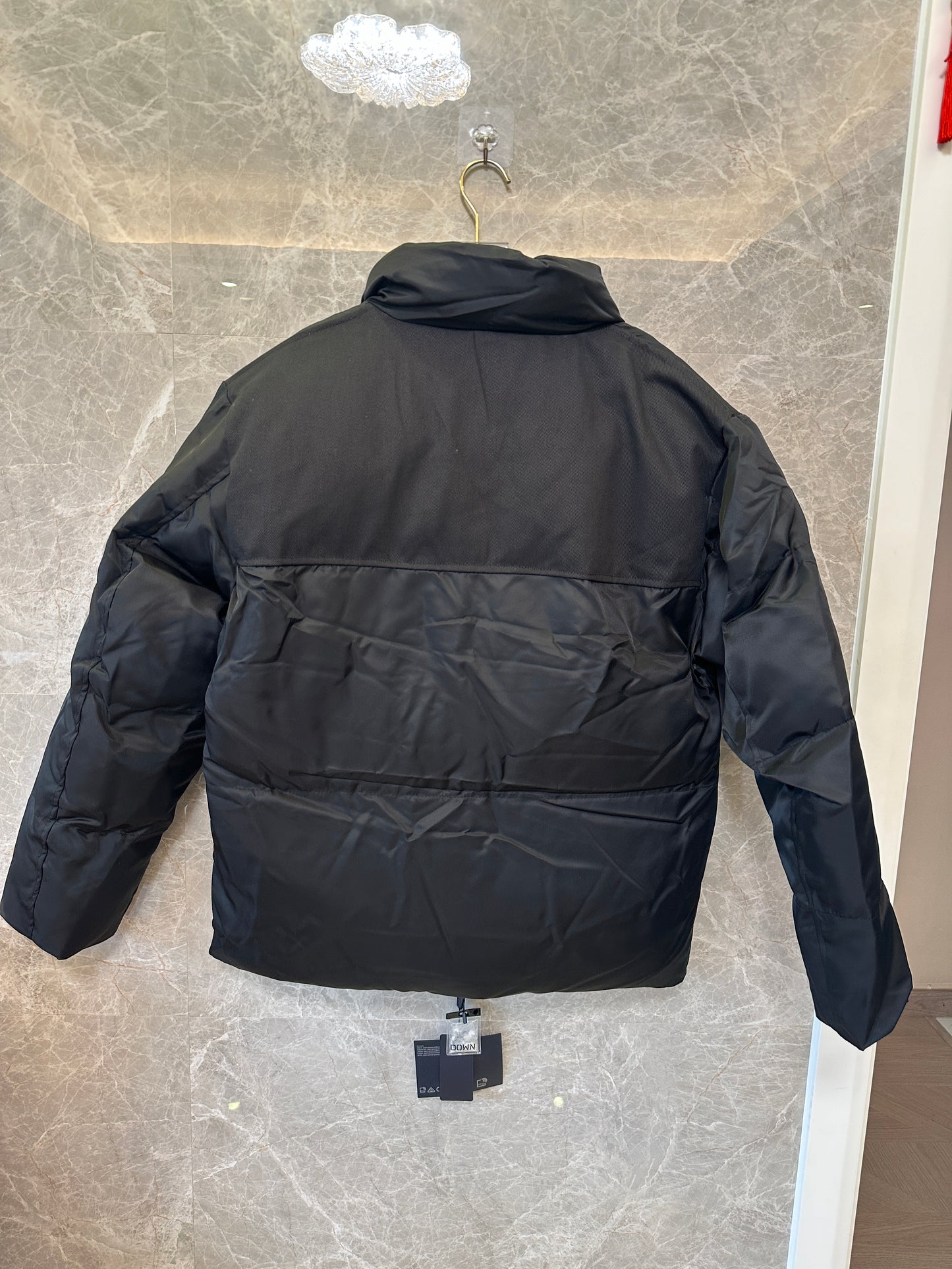 Prada Re-Nylon Down Jacket Black