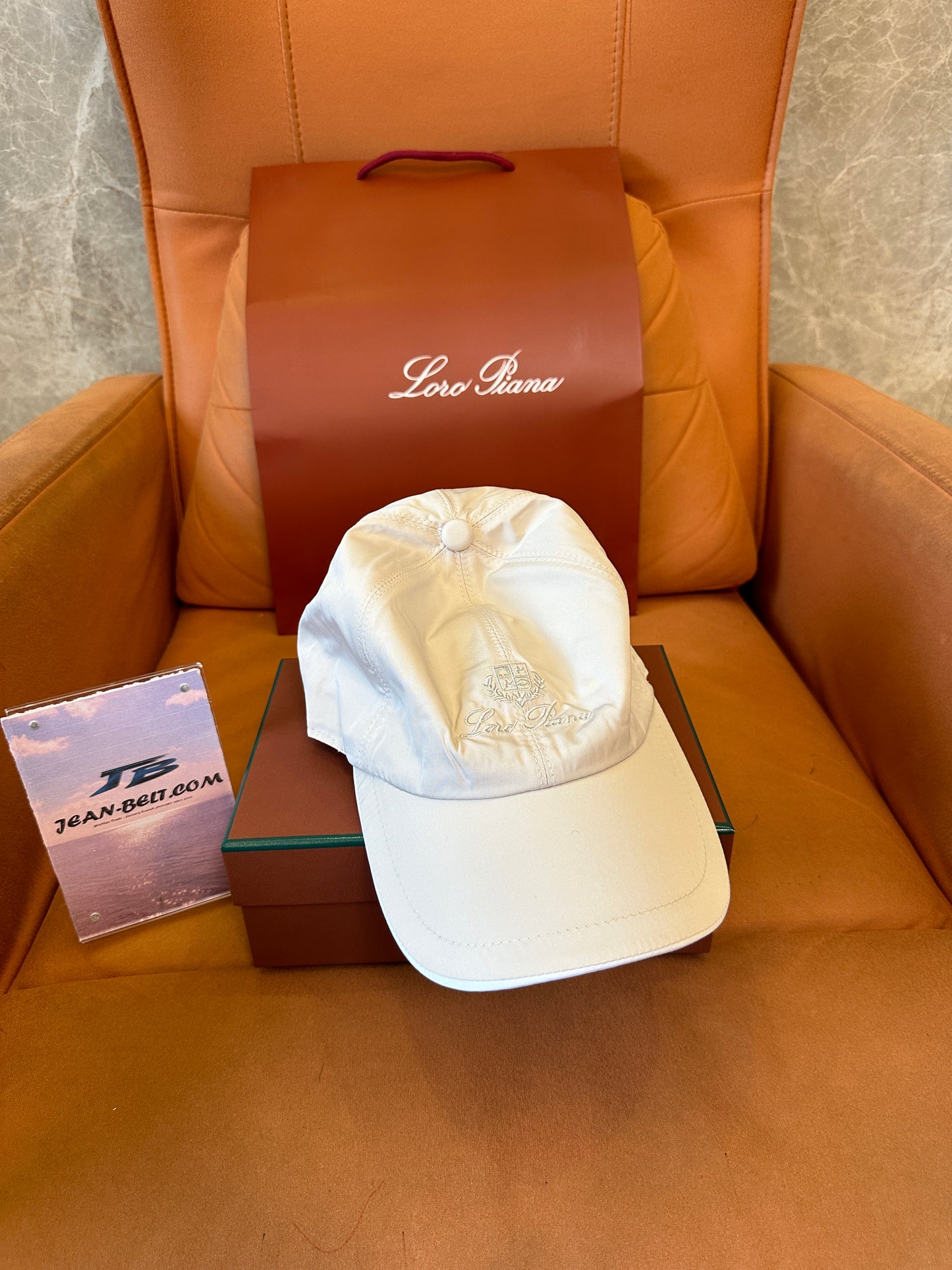 Loro Piana White Technical Fabric Baseball Cap