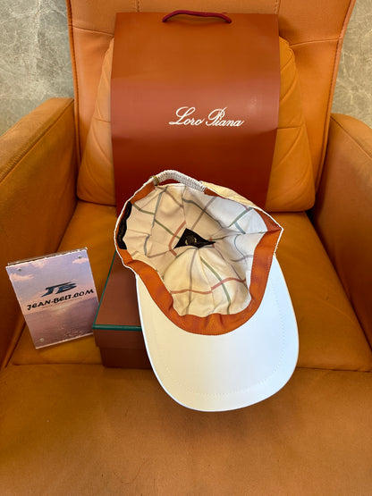 Loro Piana White Technical Fabric Baseball Cap