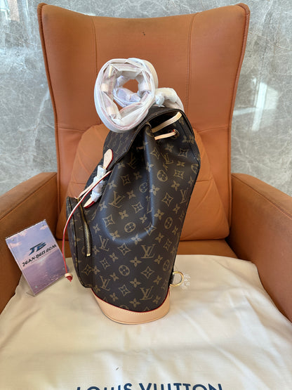 Louis Vuitton Montsouris Backpack – Monogram Canvas with Natural Leather Trim