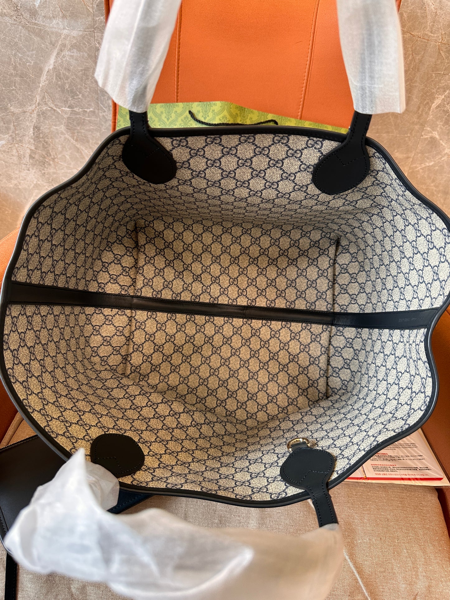 Gucci Large Denim Tote Bag