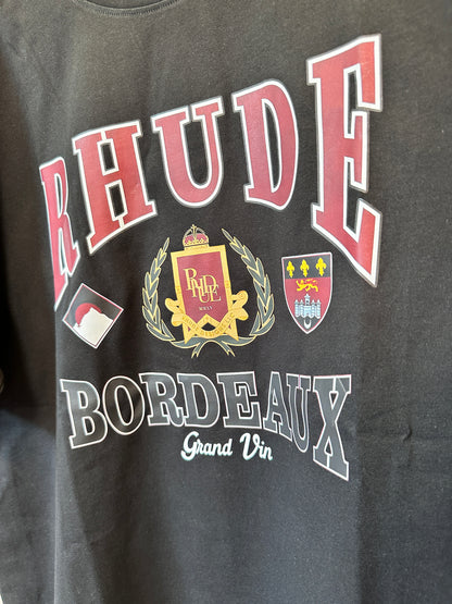 RHUDE Bordeaux Grand Vin Graphic T-shirt