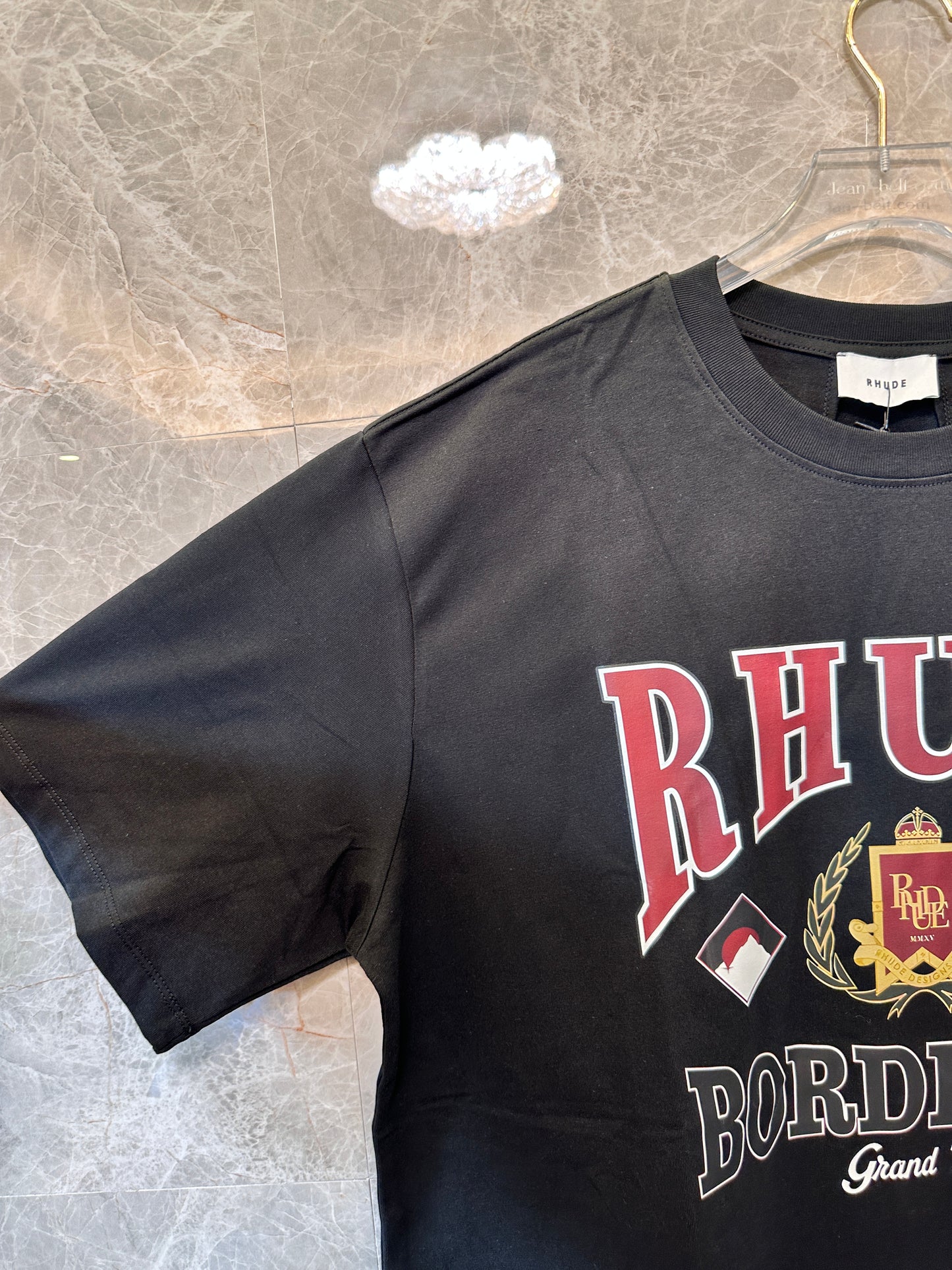 RHUDE Bordeaux Grand Vin Graphic T-shirt