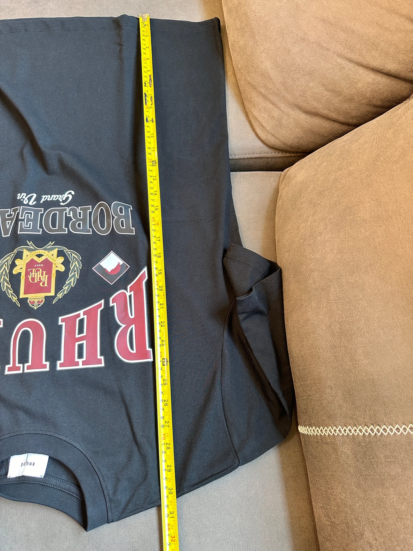 RHUDE Bordeaux Grand Vin Graphic T-shirt