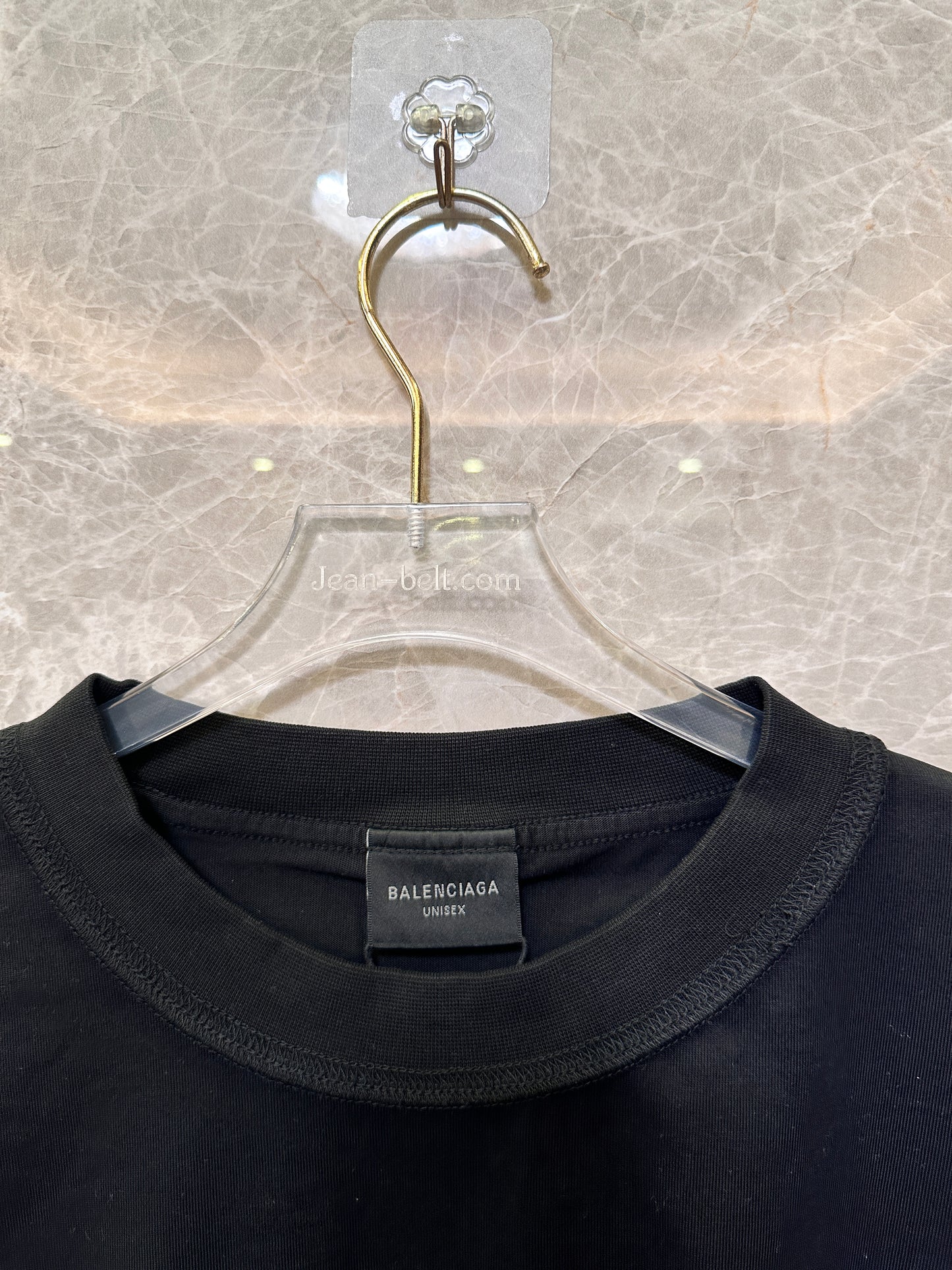 Balenciaga Oversized Logo Print T-shirt – Black