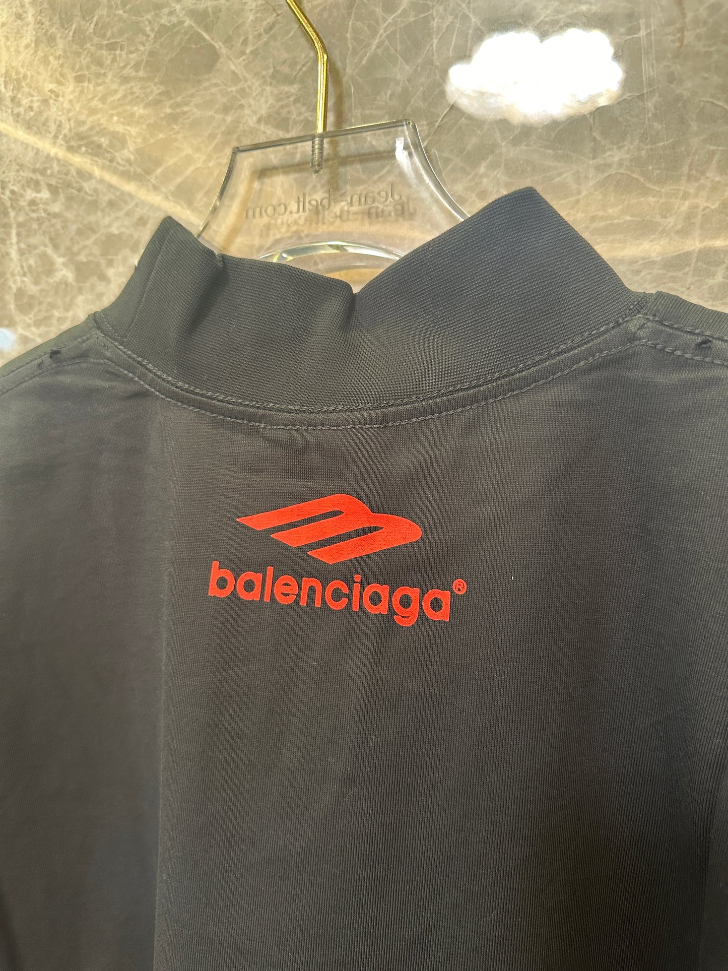Balenciaga Multi-Logo Racing Print Black T-Shirt