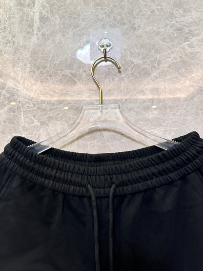 Pantalones cortos unisex de jersey de algodón negro de Balenciaga
