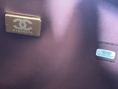 Chanel Classic Medium Double Flap Bag Black Caviar Leather Gold Hardware