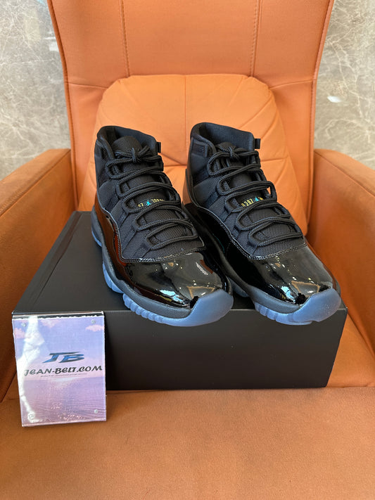 Air Jordan 11 Retro “Gamma Blue” Black Patent Leather Sneakers