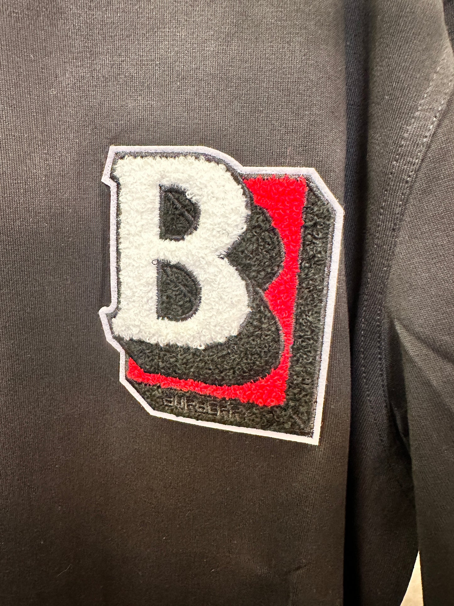 Burberry Black T-shirt with Chenille B Patch