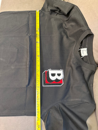 Burberry Black T-shirt with Chenille B Patch