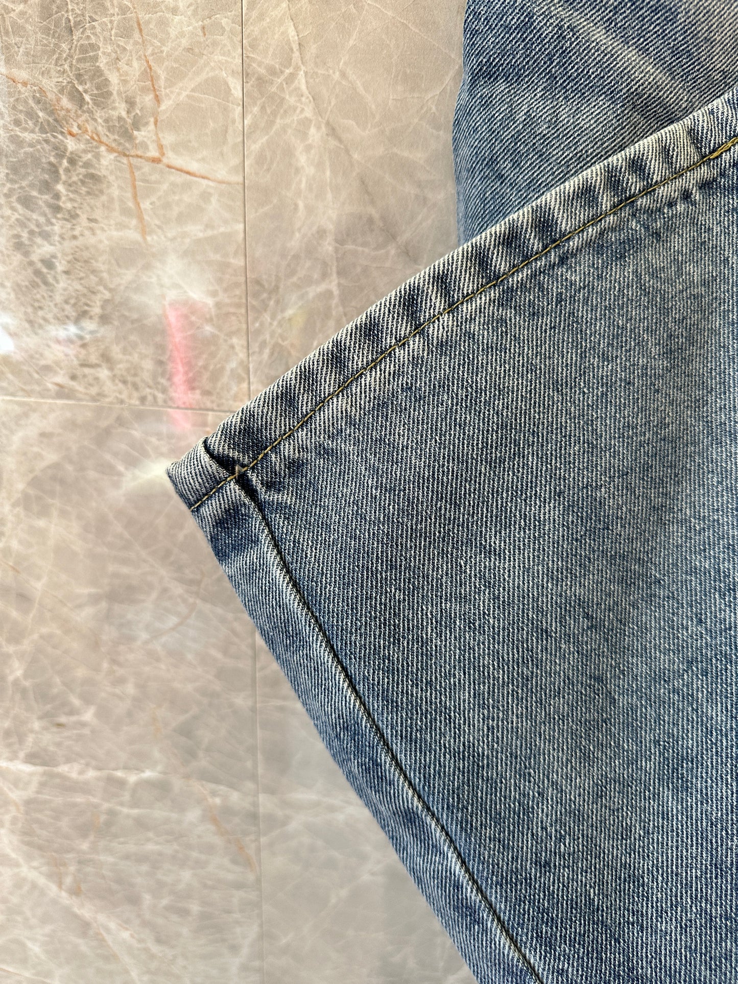 Christian Dior 1947 Embroidered Straight-Leg Denim Jeans – Vintage Blue