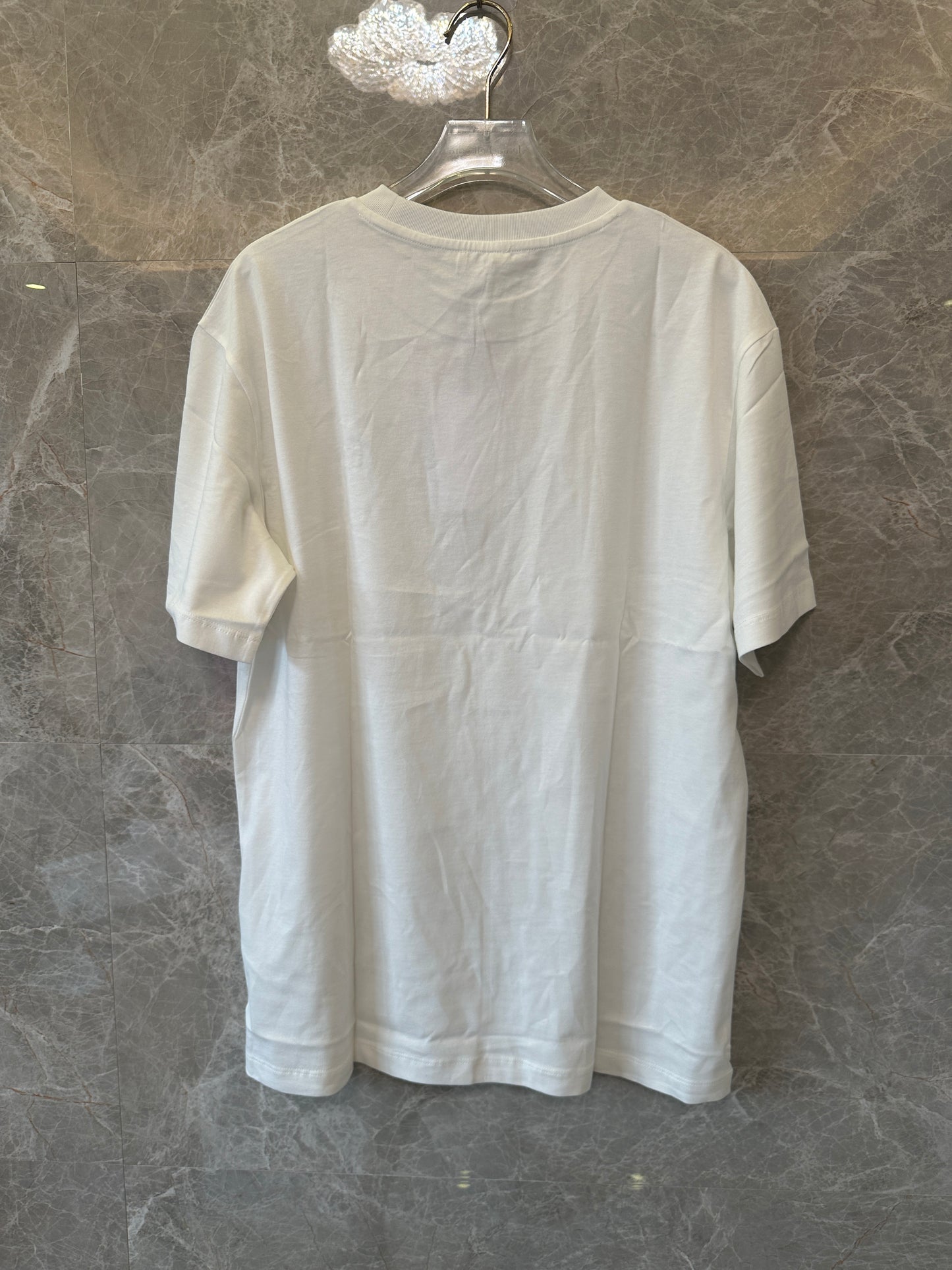Celine Triomphe Logo White Cotton T-shirt