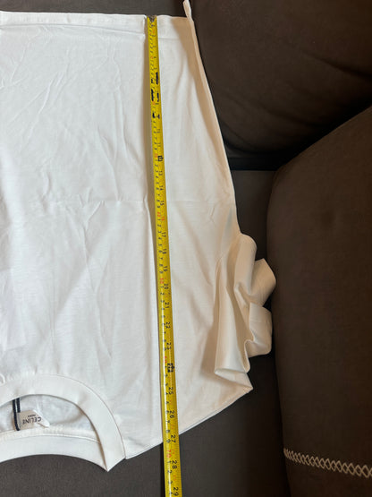 Celine Triomphe Logo White Cotton T-shirt