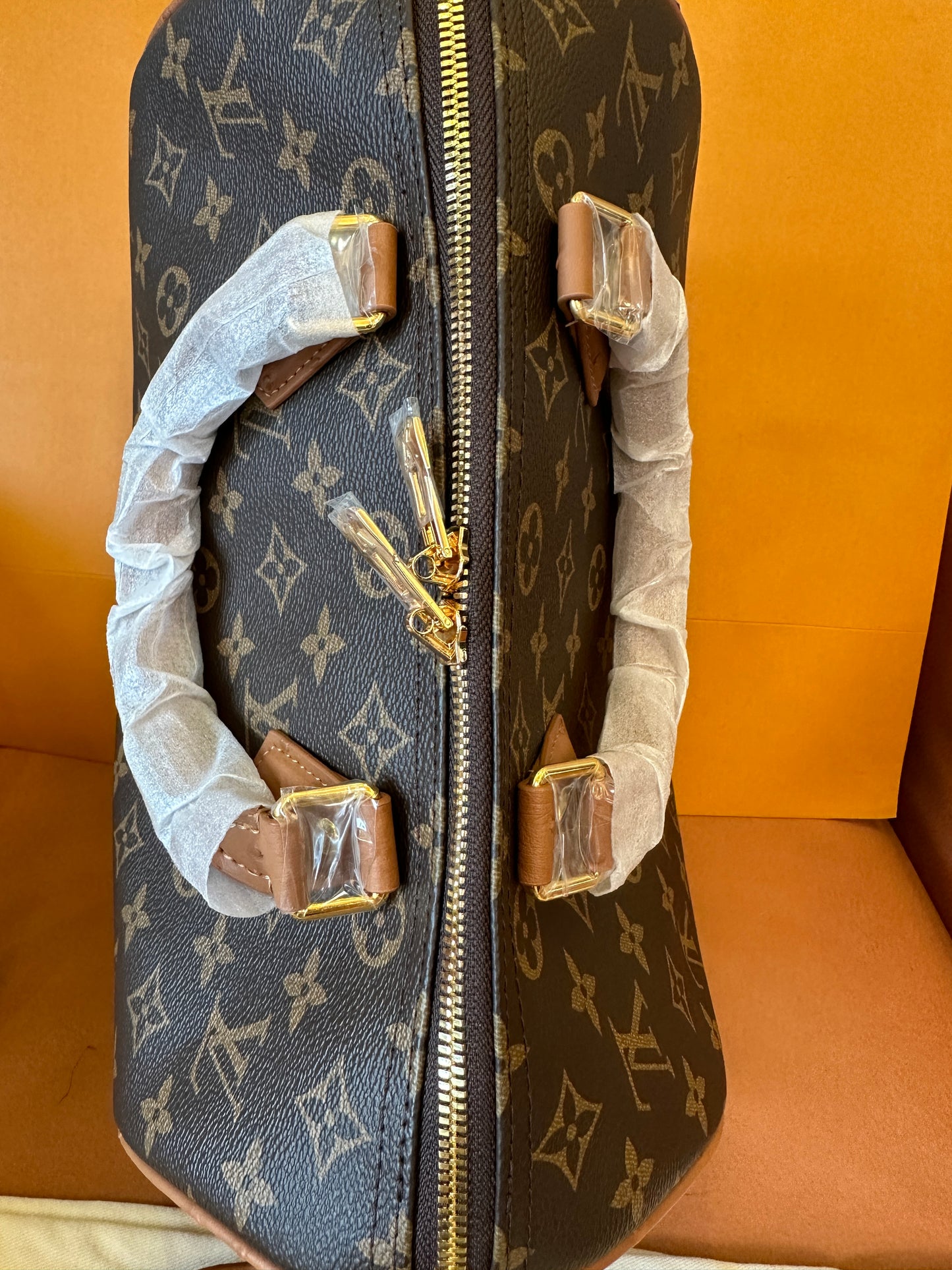 Bolsa de viaje Louis Vuitton Keepall Bandoulière de lona con monograma