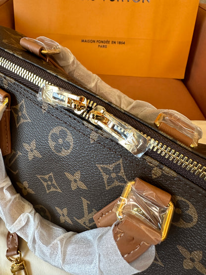Bolsa de viaje Louis Vuitton Keepall Bandoulière de lona con monograma
