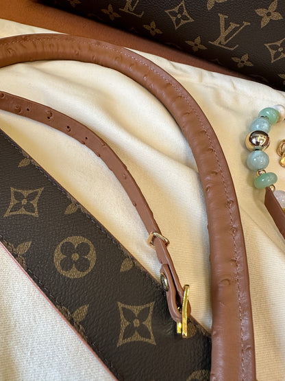 Bolsa de viaje Louis Vuitton Keepall Bandoulière de lona con monograma