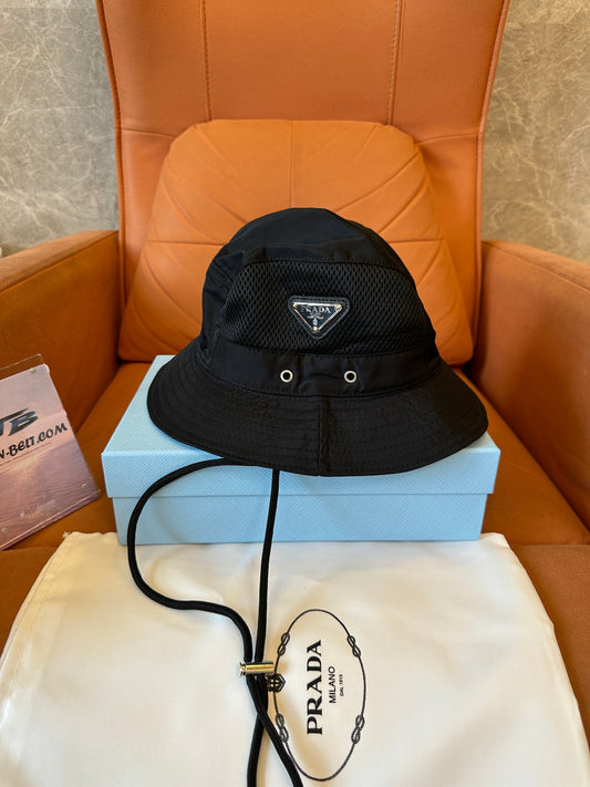 Prada Re-Nylon Mesh Panel Bucket Hat