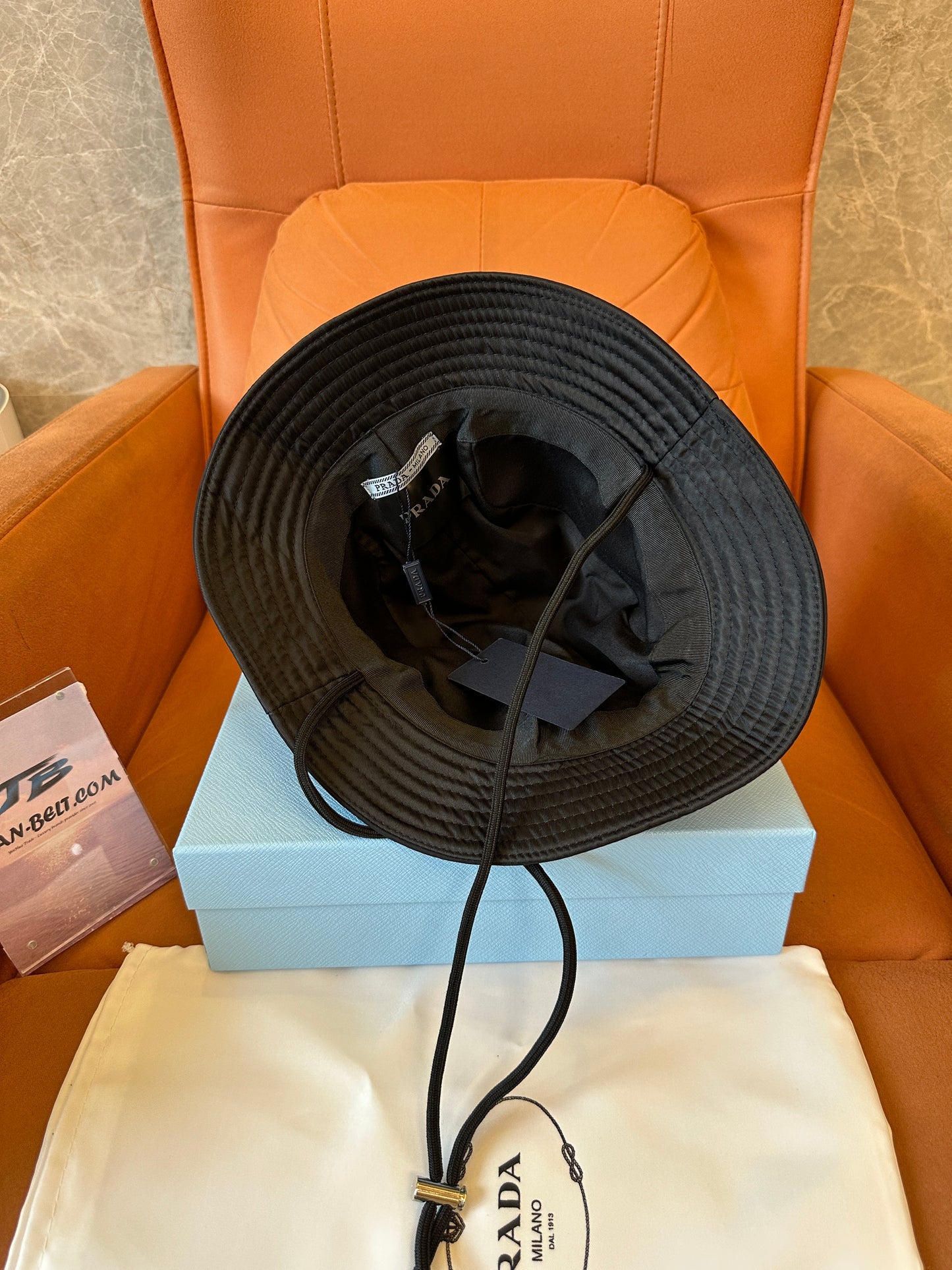 Prada Re-Nylon Mesh Panel Bucket Hat